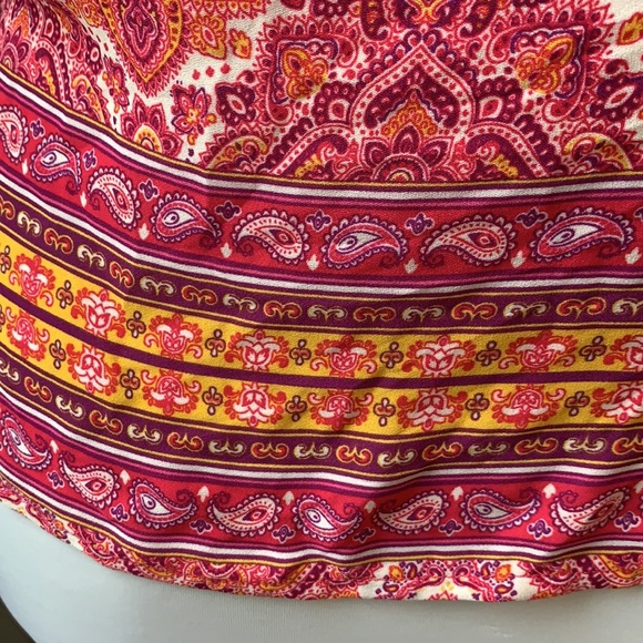 CYNTHIA ROWLEY NWOT Pink Paisley Sleeveless Top M - Picture 4 of 7